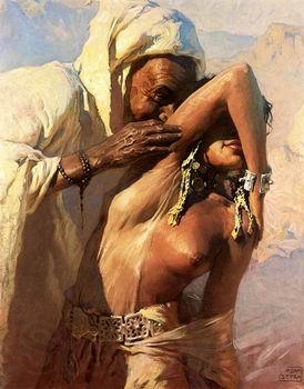 unknow artist Arab or Arabic people and life. Orientalism oil paintings  477 Norge oil painting art